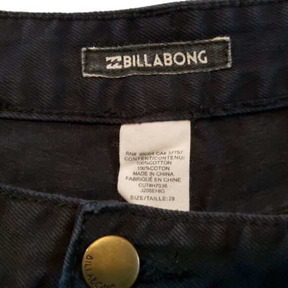 Billabong Shorts Size 28 Denim Shorts Jean Shorts Cut Off Distressed Destroyed - Picture 4 of 5